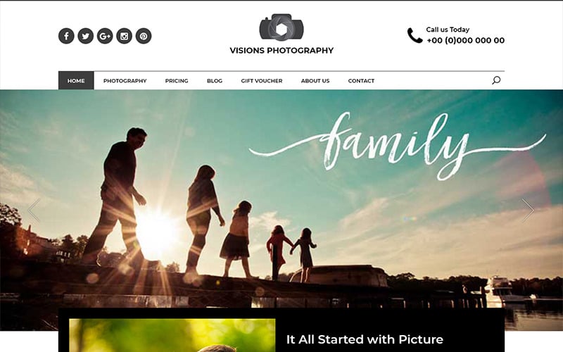 Fotografia de Visões - Modelo PSD de Fotografia