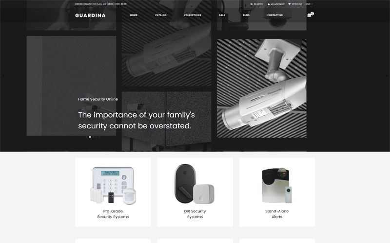 Guardina - Security eCcommerce Modern Shopify Teması