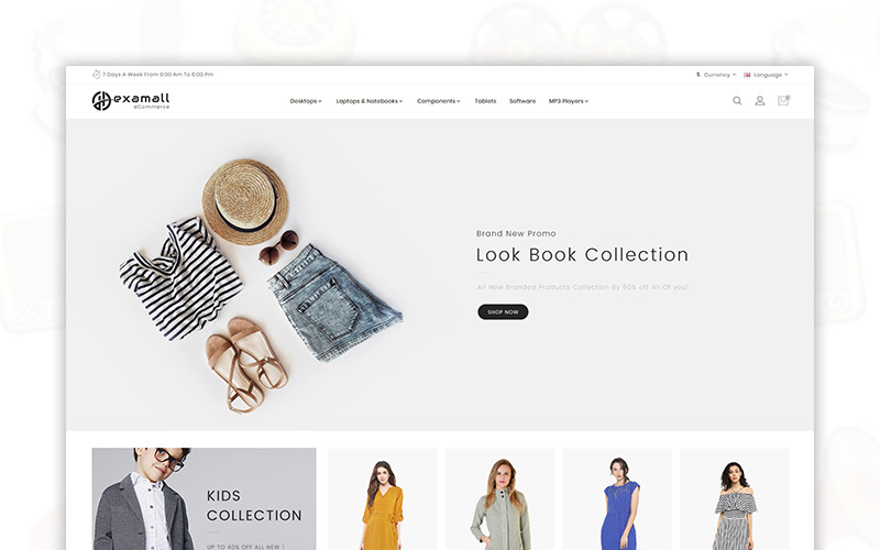 шаблон opencart торгового центра