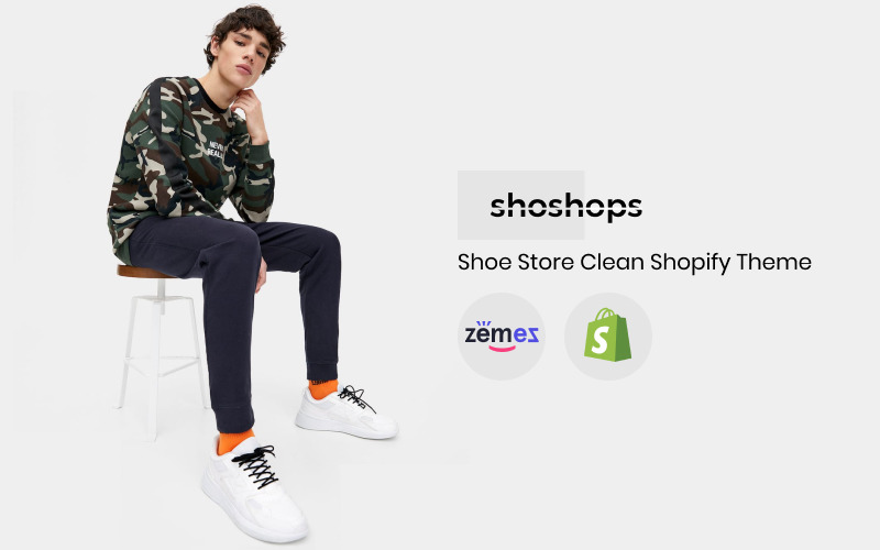 магазини - тема взуття Clean Shopify