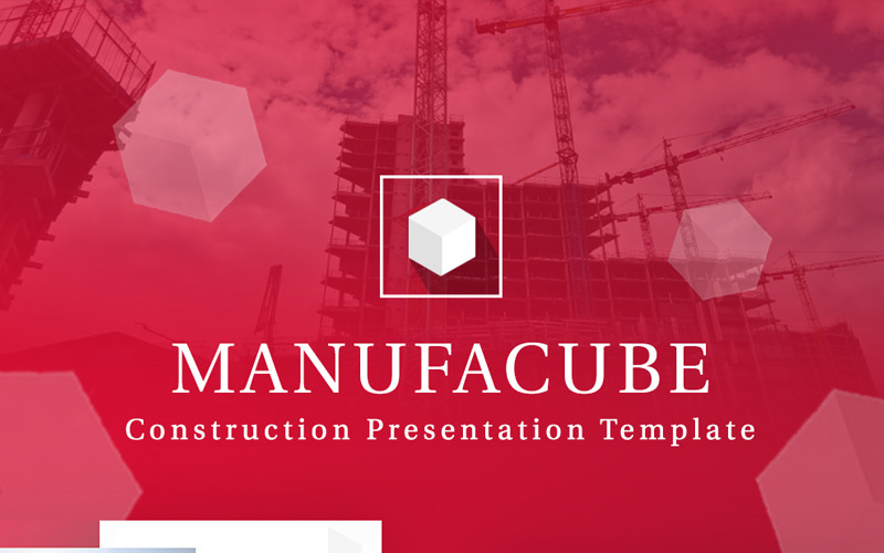 Manufacube Construction PowerPoint template