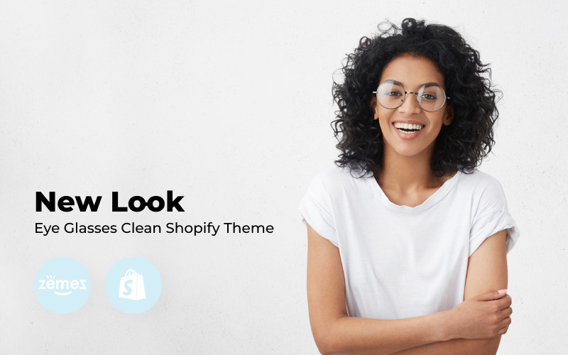 Nieuwe look - Bril schoon Shopify-thema