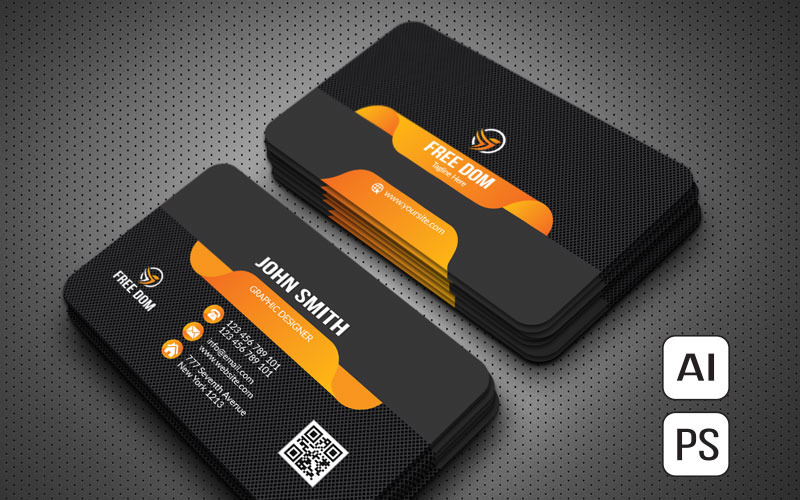 Our Service Professional Business Card - Corporate Identity Template