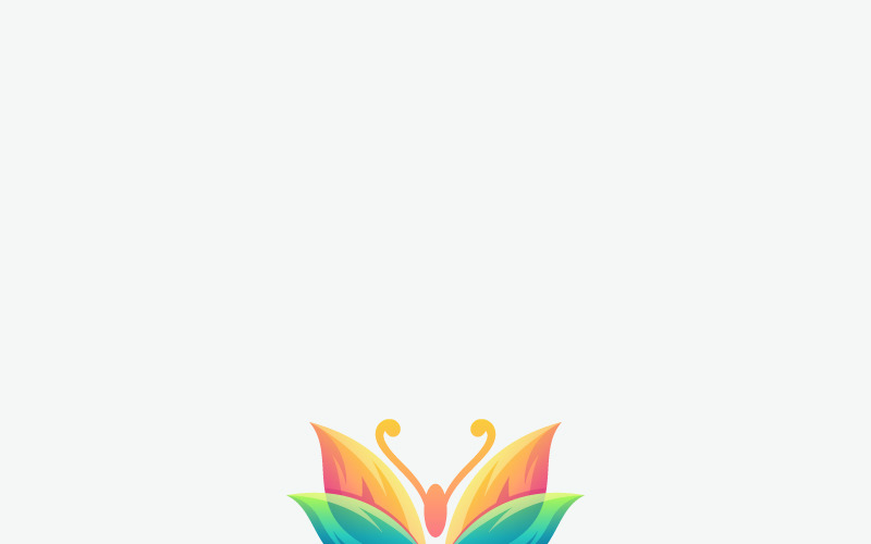 Download Шаблон логотипа "Butterfly Logo Template" / Butterfly Logo Template - Шаблон логотипа на тему графика isolated fly insect set butterfly design wing vector animal colorful nature art beauty illustration style white decoration graphic