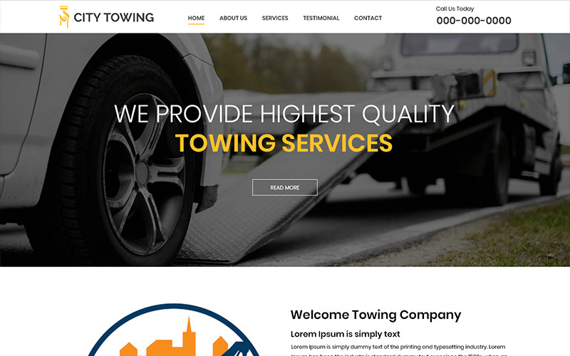 City Towing - Modello PSD società di rimorchio