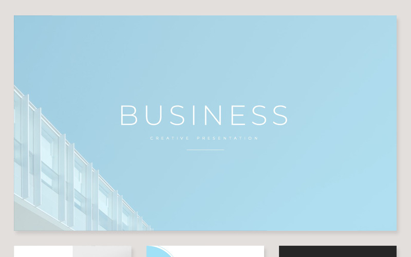 Clean Business PowerPoint-sjabloon