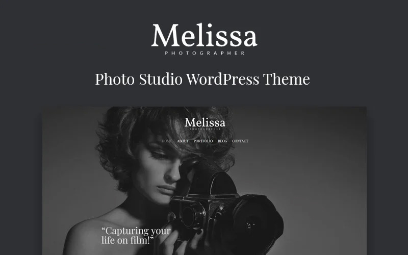 Melissa - Fotografie Multifunctioneel creatief WordPress Elementor-thema