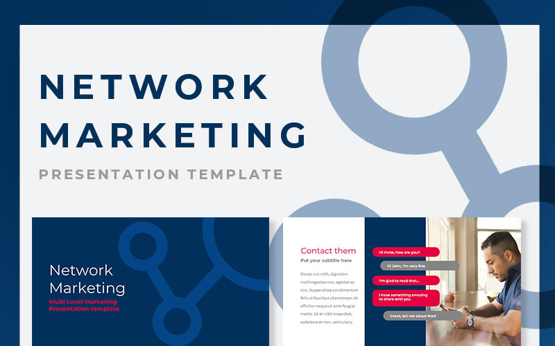 PowerPoint-Vorlage für Network Marketing