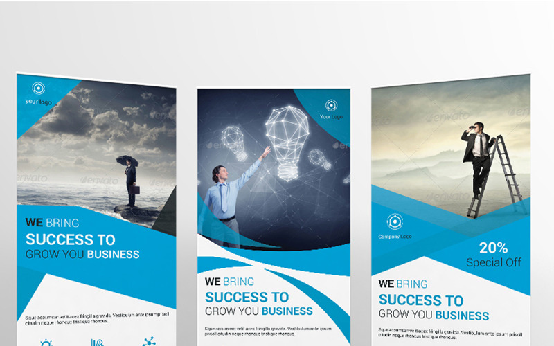 Download Фирменный стиль "Corporate Rollup - Corporate Identity Template" / Corporate Rollup - Corporate Identity Template - Фирменный стиль на тему графика rollup roll-up banner template corporate business poster multipurpose indesign illustrator eps pdf company marketin advertising