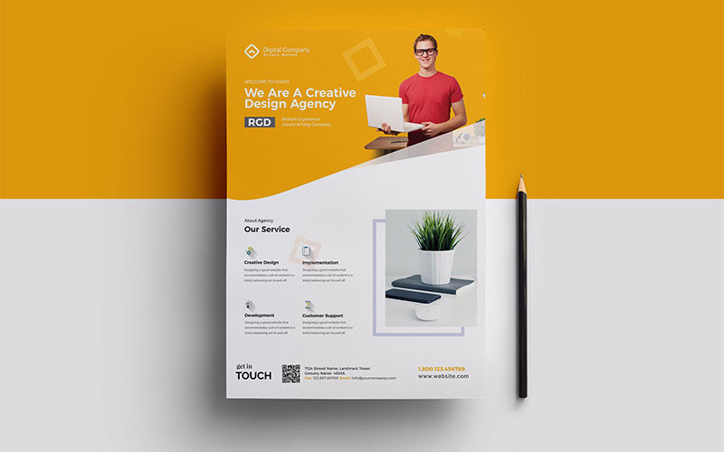 Download Фирменный стиль "Corporate  Service Business - Corporate Identity Template" / Corporate  Service Business - Corporate Identity Template - Фирменный стиль на тему графика agency creative corporate elegant multipurpose flyer promotion