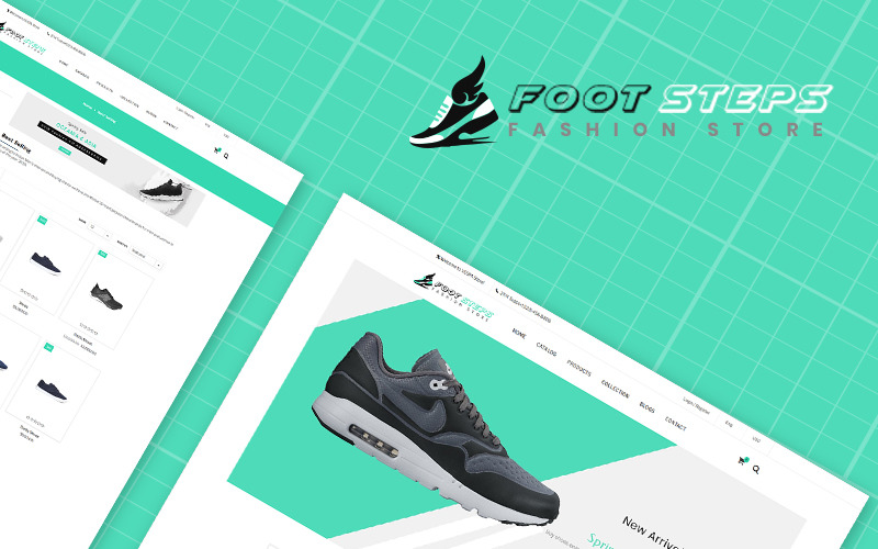Footsteps - Shoes uniwersalny motyw Shopify