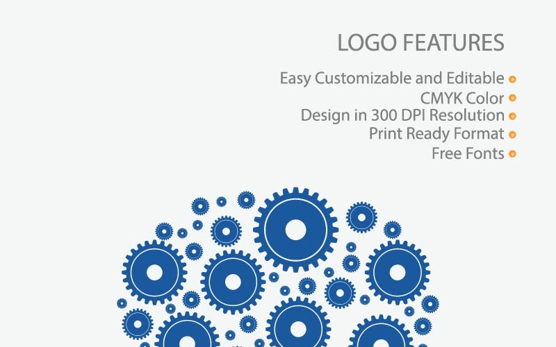 Download Шаблон логотипа "Gear Brain Logo Template" / Gear Brain Logo Template - Шаблон логотипа на тему графика logo brain concept vector business illustration icon gear creative technology design symbol abstract idea intelligence head template think mind brainstorm