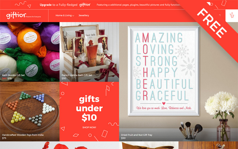 Giftior - Gifts Store Multipage Creative OpenCart Template