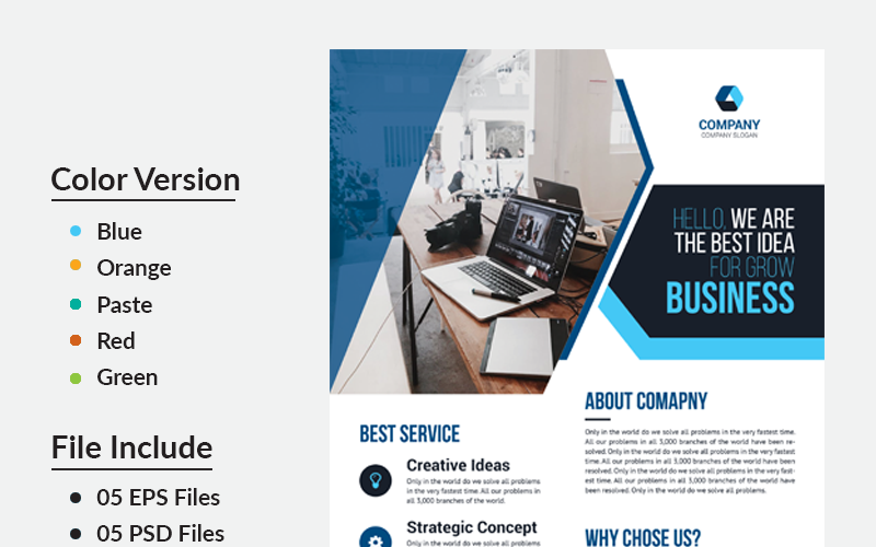 Haque Business Flyer - Modèle d'identité d'entreprise