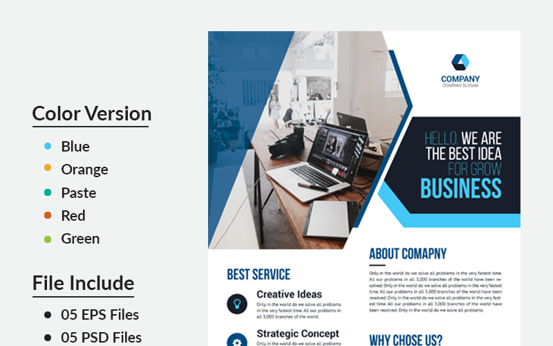 Haque Business Flyer - Vorlage für Unternehmensidentität