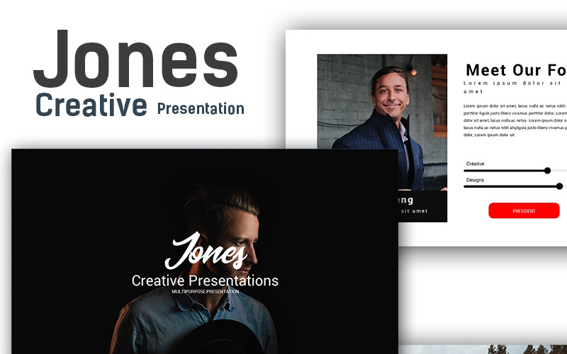 Jones Creative - основний шаблон