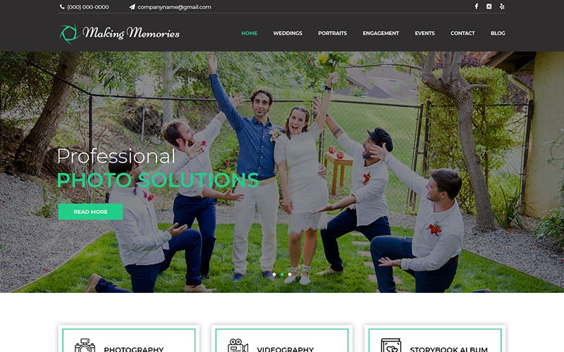 Making Memories - Photography PSD Template