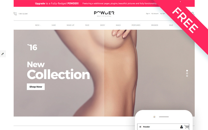 Powder - Cosmetics Store Modern OpenCart Template