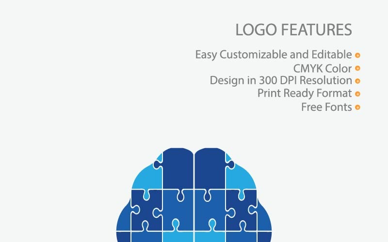 Download Шаблон логотипа "Puzzle Brain Logo Template" / Puzzle Brain Logo Template - Шаблон логотипа на тему графика brain puzzle logo icon vector mind creative idea head design template education think symbol concept creativity intelligence innovation illustration brainstorm