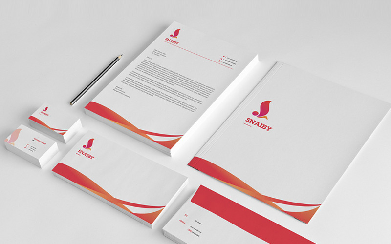 Download Фирменный стиль "Snaiby Brand - Corporate Identity Template" / Snaiby Brand - Corporate Identity Template - Фирменный стиль на тему графика brand identity corporate stationery design branding office business card folder presentation letterhead psd photoshop clean minimal creative modern