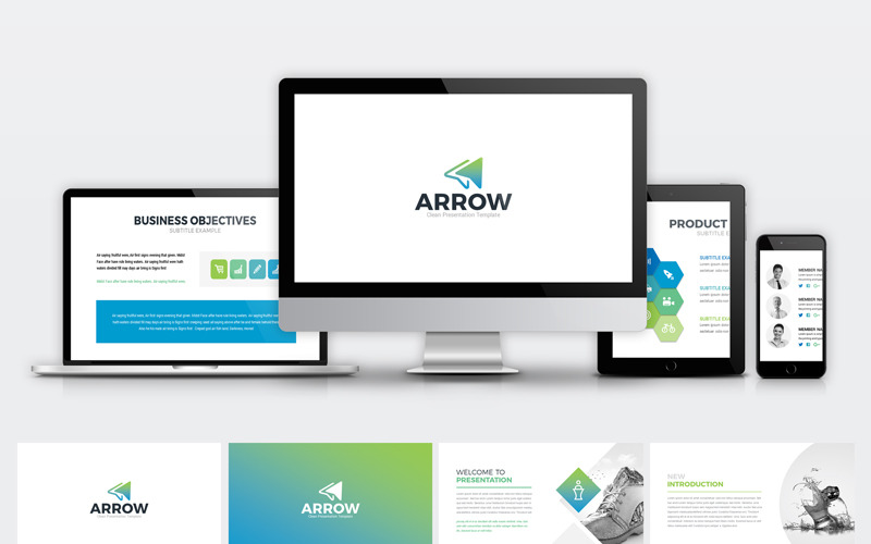 Arrow Business Plan - Keynote-sjabloon