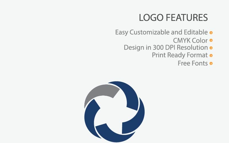 Download Шаблон логотипа "Blue Color Geometric Circle Logo Template" / Blue Color Geometric Circle Logo Template - Шаблон логотипа на тему графика logo circle design abstract icon business vector symbol element blue shape template geometric modern illustration graphic sign corporate colorful concept