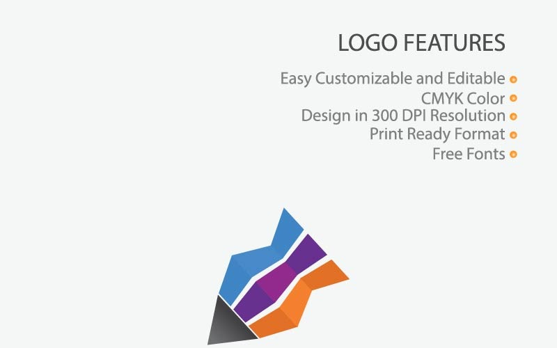 Download Шаблон логотипа "Creative Pencil Logo Template" / Creative Pencil Logo Template - Шаблон логотипа на тему графика logo pencil design creative vector education art illustration template graphic icon symbol concept abstract idea element drawing style simple school