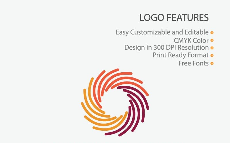 Download Шаблон логотипа "Line Circle Logo Template" / Line Circle Logo Template - Шаблон логотипа на тему графика circle logo vector design abstract lines background illustration element shape round line icon geometric circles circular graphic spiral swirl modern