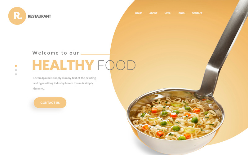 Download PSD шаблон "R-Restaurants PSD Template" / R-Restaurants PSD Template - PSD шаблон на тему еда и ресторан bakery bistro burger cafe chef cooking diner dining food lunch menu pizza reservation restaurant