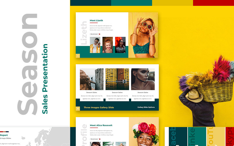 Vendas da temporada no Google Slides