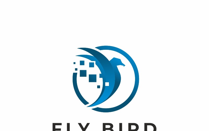 Download Шаблон логотипа "Bird Tech Logo Template" / Bird Tech Logo Template - Шаблон логотипа на тему графика agency animal animals bird business colorful concept creative eagle falcon fly flying industry marketing media modern multimedia sky software spectrum