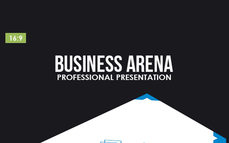 Business Arena PowerPoint-sjabloon