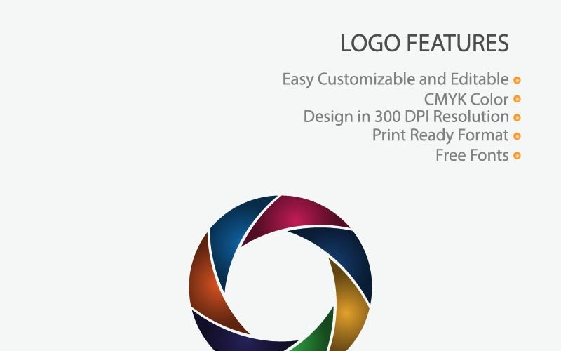 Download Шаблон логотипа "Colorful Camera Lens Logo Template" / Colorful Camera Lens Logo Template - Шаблон логотипа на тему графика logo photography camera vector photo studio design modern icon illustration photographer technology focus shutter symbol graphic creative digital lens simple