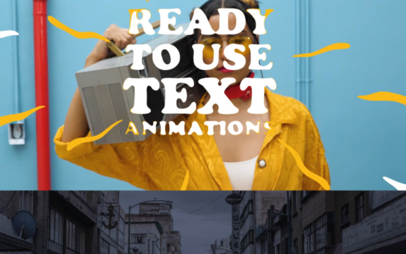Двухмерные лирические заголовки After Effects Intro