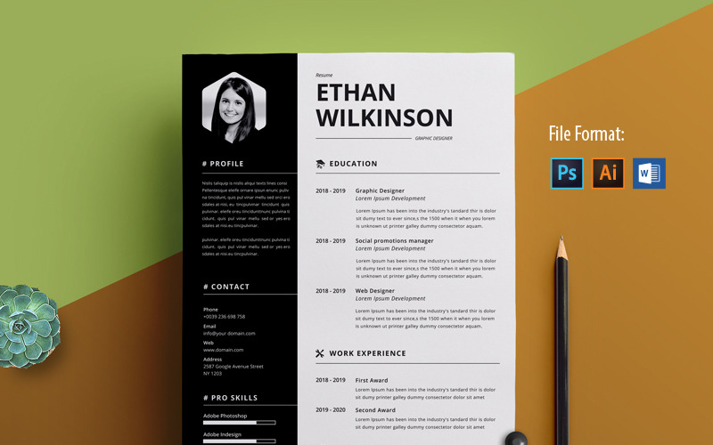 Clean & Creative Jane Smith Resume Template - TemplateMonster