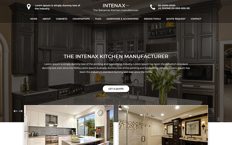 Download PSD шаблон "Intenax - Interior Design PSD Template" / Intenax - Interior Design PSD Template - PSD шаблон на тему дизайн интерьеров interior design psd photoshop theme template