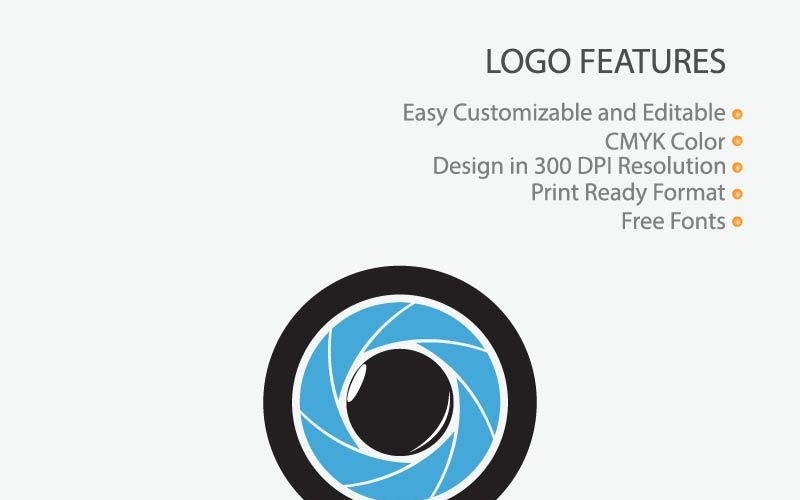 Download Шаблон логотипа "Photography ??amera Logo Template" / Photography ??amera Logo Template - Шаблон логотипа на тему графика logo photography camera vector photo studio design modern icon illustration photographer technology focus shutter symbol graphic creative digital lens simple