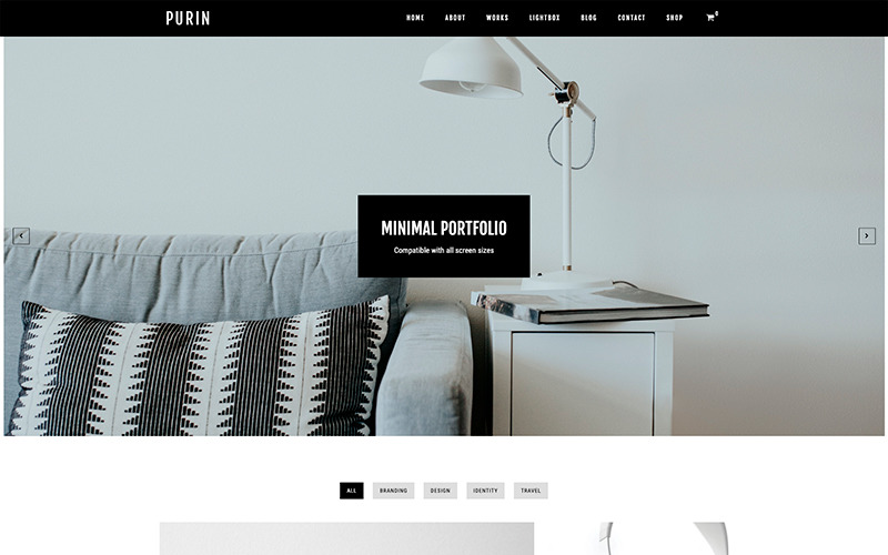 Purin - Minimální portfolio a téma WooCommerce WordPress