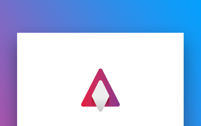 Download Шаблон логотипа "A Letter Logo Template" / A Letter Logo Template - Шаблон логотипа на тему графика a letter logo gradient red modern