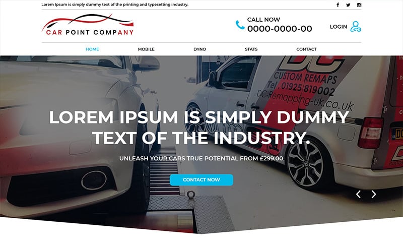 Download Car Point Car Service Company Psd Template Psd Shablon Na Temu Remont Avto