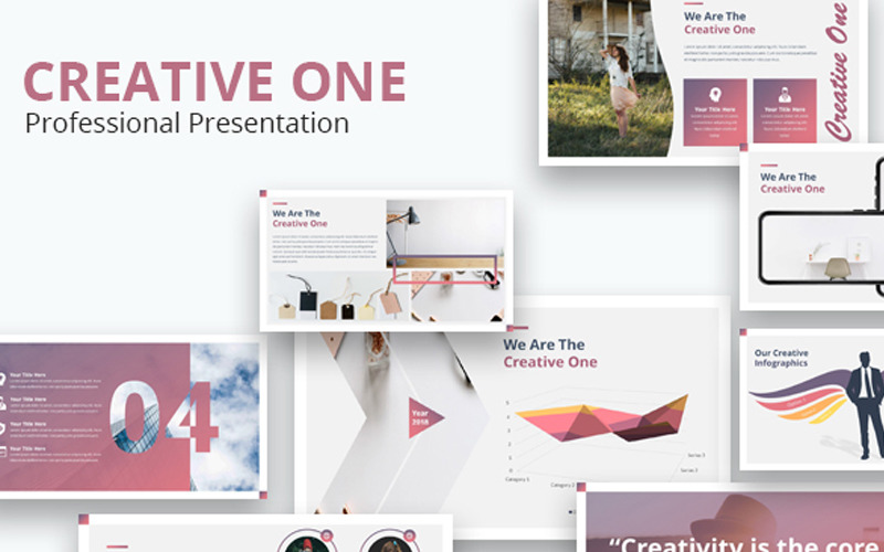 Creative One PowerPoint-sjabloon