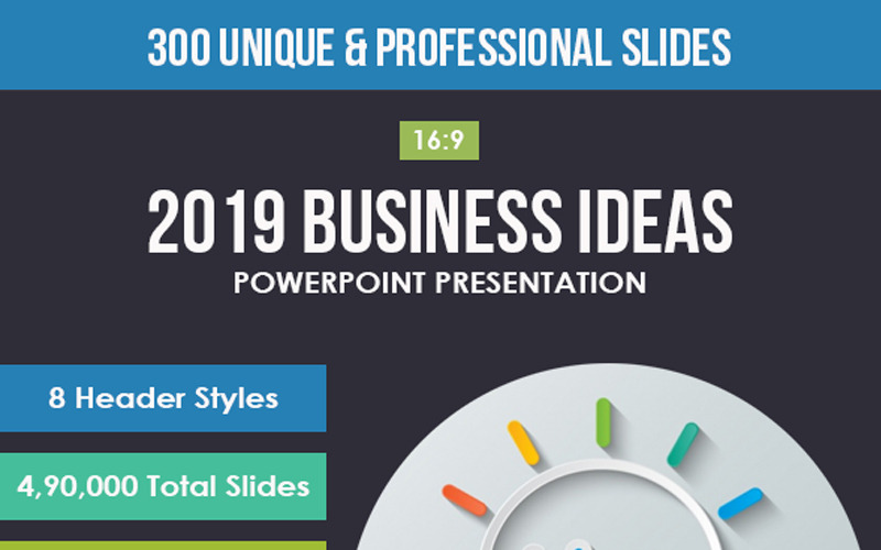 2019 Zakelijke Ideeën PowerPoint-sjabloon