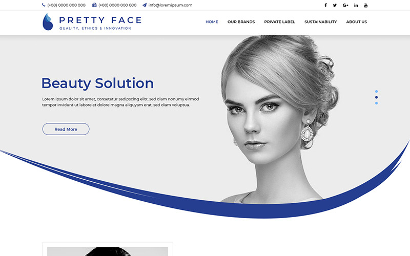 Pretty Face - Modello PSD di bellezza