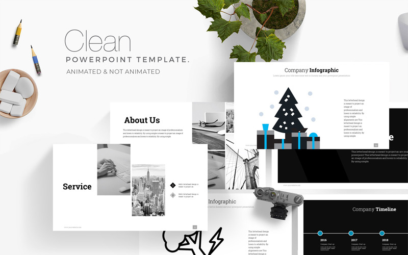 Suman Minimal PowerPoint-Vorlage