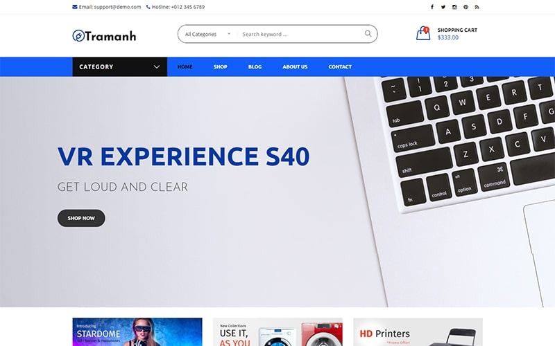 Tramanh - Electronic Store WooCommerce-thema