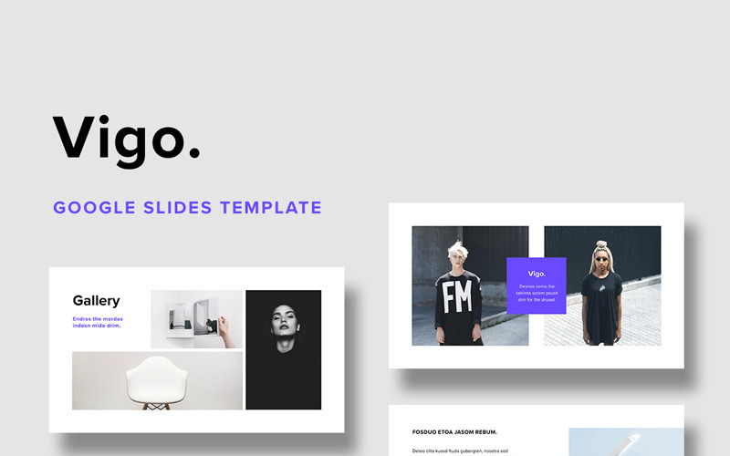 VIGO + 20 Minimal Banco de imagens Google Slides