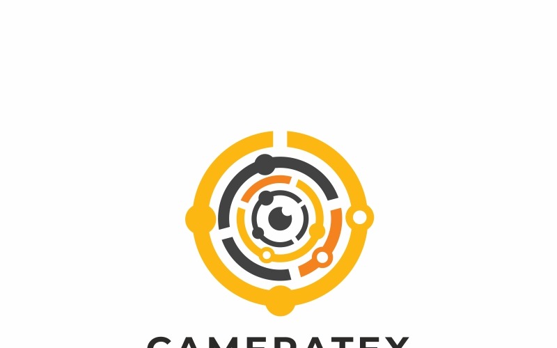 Download Шаблон логотипа "Digital Eye Logo Template" / Digital Eye Logo Template - Шаблон логотипа на тему графика branding bright high tech circles logo colorful company brand corporation creative design customizable effective eye logo media business modern multimedia