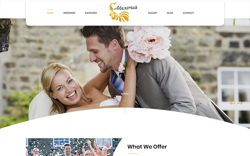Download PSD шаблон "Maximus - Wedding Photography PSD Template" / Maximus - Wedding Photography PSD Template - PSD шаблон на тему дизайн и фотография wedding photography template theme psd
