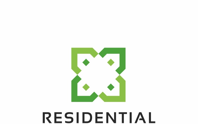 Modèle de logo résidentiel