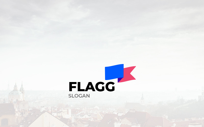 Modelo de logotipo de design da Flagg